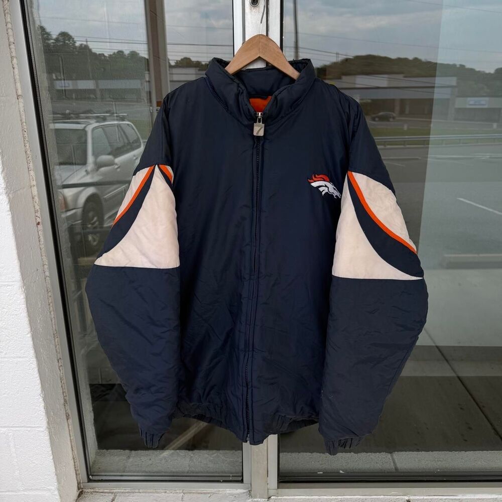 Vintage 1990’s Logo 7 Denver Broncos Puffer Jacket Size XXL